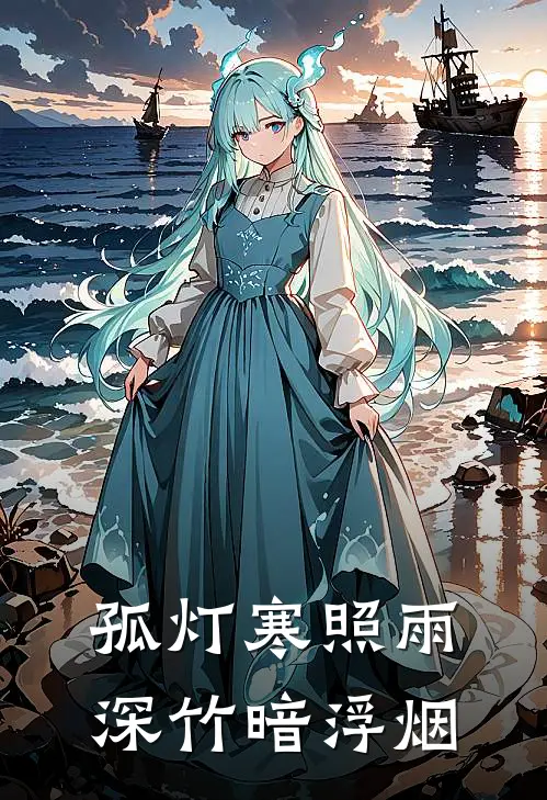 孤灯寒照雨,深竹暗浮烟